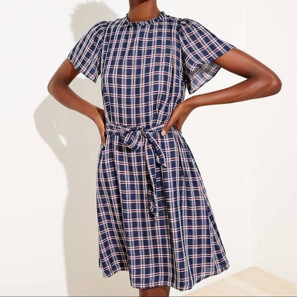LOFT Plaid Dress